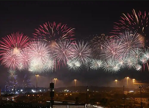 桃江县焰火晚会